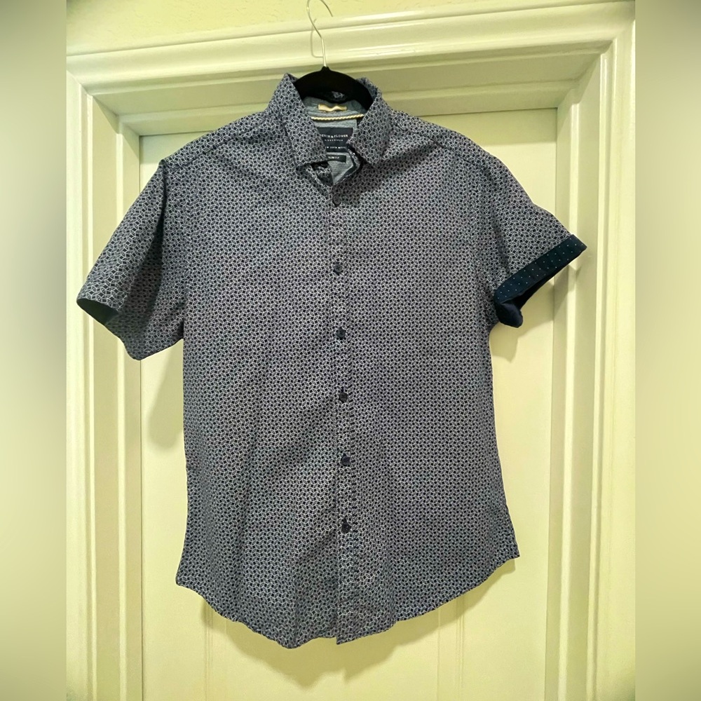 *MENS CASUAL BUTTON DOWN* Navy Blue SlimFit